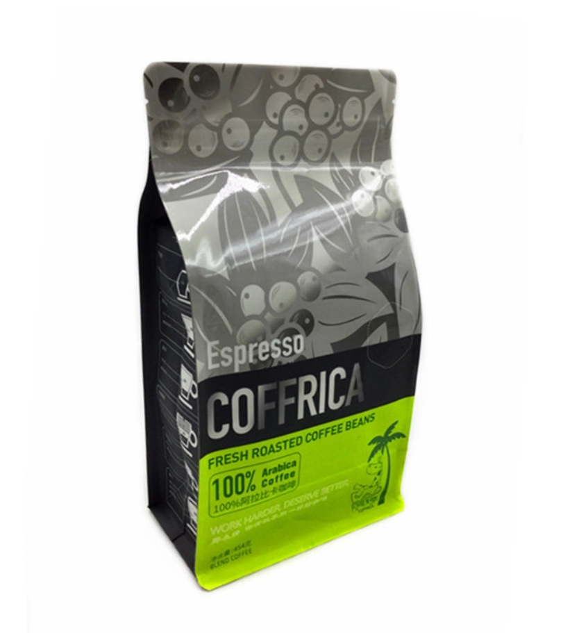 Food Grade Custom Flat Bottom Pouches Square For Food Packaging With Zipper