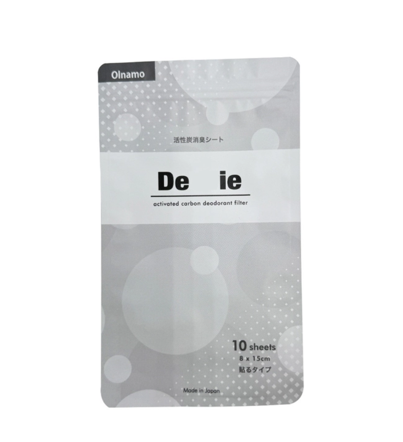Matte Grey Aluminum Foil Laminated 3 Side Seal Flat Pouch With Zipper