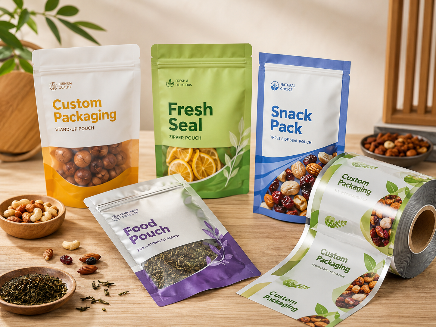 What details should you confirm before customizing food packaging bags? Material, bag type, printing, and quantity all need to be carefully considered.